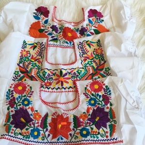 Size XL  Mexican blouse embroidered